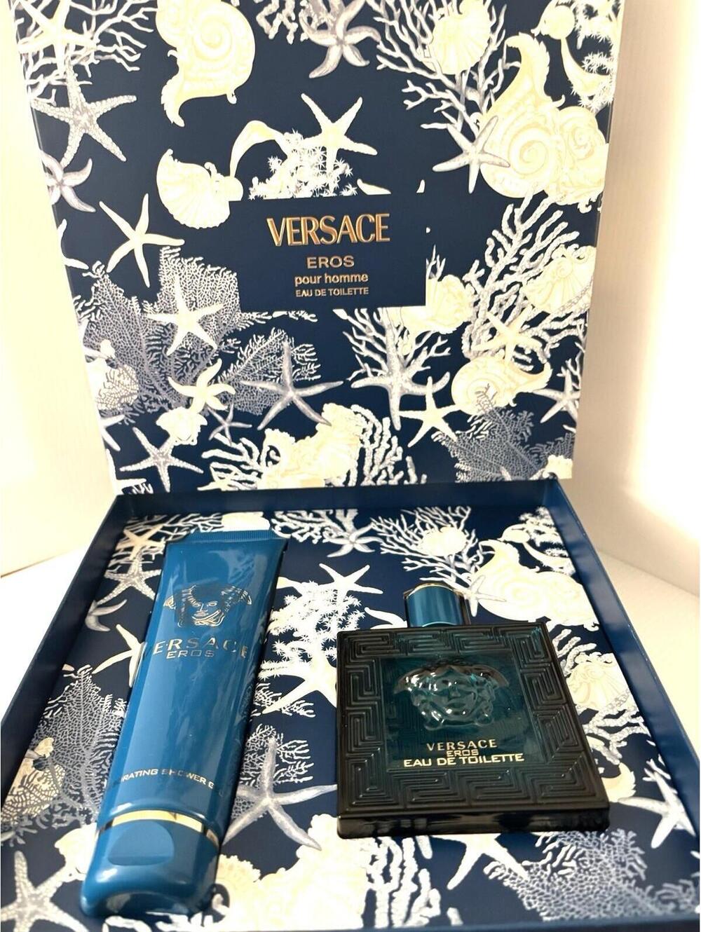 Versace Eros Pour Homme 100ml EDT + 150ml Shower Gel Gift Set Men’s Fragrance